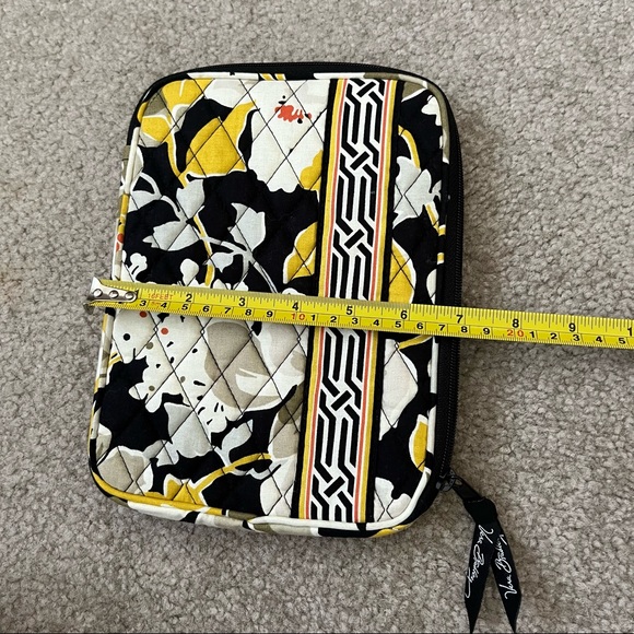 Vera Bradley Tablet Sleeve Yellow Black Dogwood Print - Picture 4 of 8